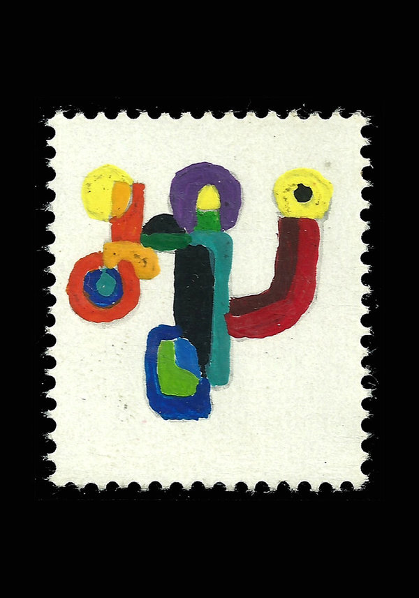 Briefmarke "Die Mahnung"