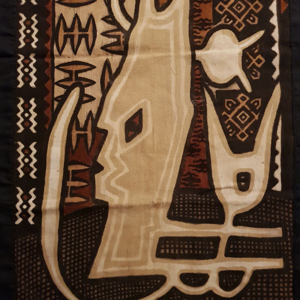 Bogolan mud cloth GROUPE BOGOLAN KASOBANE Motif "Antelope"